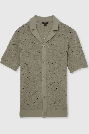 Reiss Royce Pointelle Knapper Skjorterxlarge