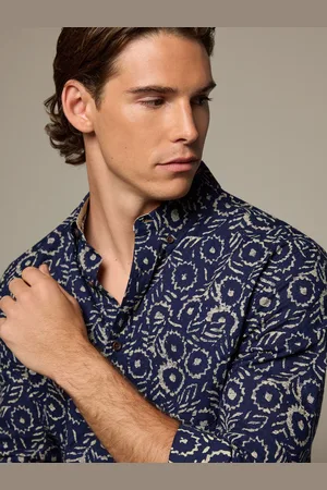 Next 100% Cotton Textured Print Long Sleeve ShirtXXL