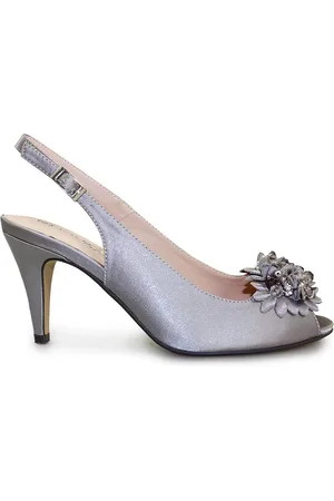 Lunar Sabrina Satin Slingback Court Shoes