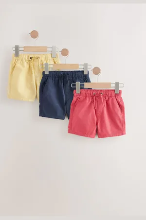 Next Pull On 100% Cotton Shorts 3 Pack (3mths-7yrs)116122cm