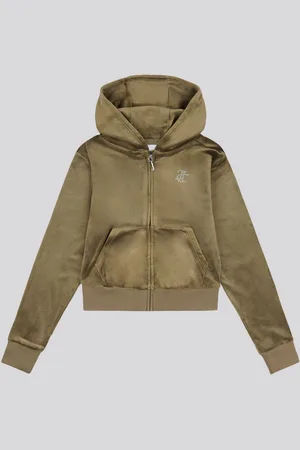 Juicy Couture Girls Mini Diamante Zip Hoodie7 - 8 år (122 - 128cm)