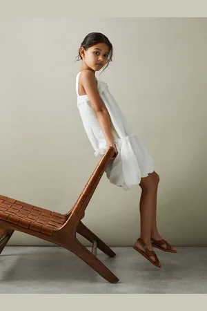 Reiss Emeri Seersucker Bubble Hem Dress10 - 11 år (140 - 146cm)