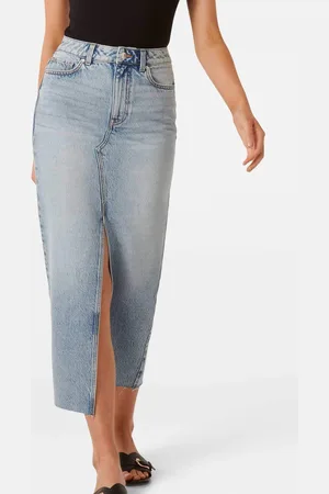 Forever New 100% Bomuld Tori Midaxi Denim Nederdele44