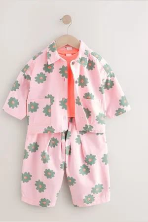 Next 100% Cotton Jacket T-Shirt And Trousers Set (3mths-8yrs)104110cm