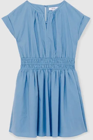 Reiss Lena Contrast Trim Ruched Dress140146cm