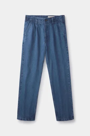 Aubin Blue Cleverton Selvedge 100% Cotton Trousers36B x 31L (UK 36 R)