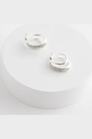 Next Sparkle Double Hoop Earrings Made With Recycled ZincEn