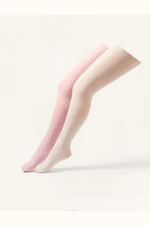 Monsoon Glittery Tryk Tights 2 Pakke3 - 4 år (98 - 104cm)
