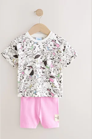 Next Disney 101 Dalmations Short Sleeve T-Shirt and Cycle Shorts Set (3mths-7yrs)7480cm