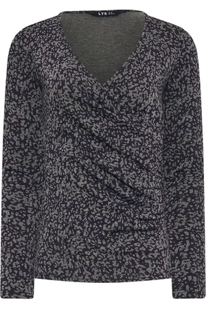 Long Tall Sally Abstrakt Wrap Top44 Høj
