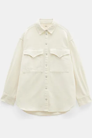 Hush Puppies Oversized Davina Denim 100% Cotton Shirt38