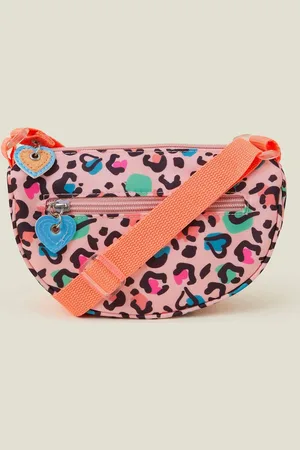 Accessorize Girls Colourful Leopard Print Cross-Body Bagen