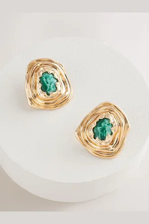 Next Organic Stone Statement Stud Earringsen