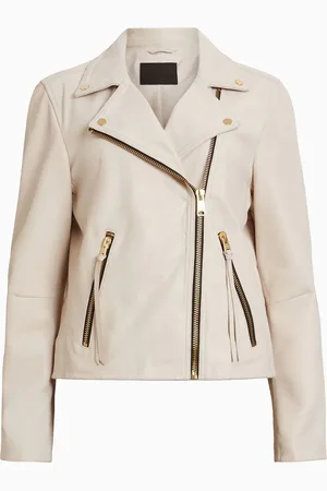 AllSaints AllSaints Dalby Biker Cream Jacket40