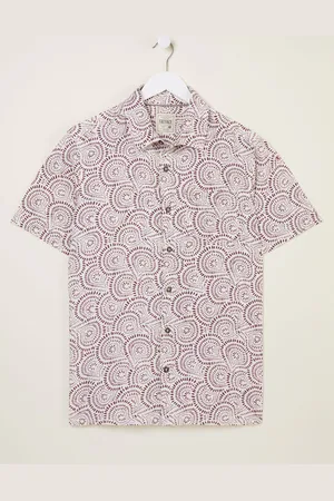Fat Face FatFace Short Sleeve Dash Print Shirtmedium