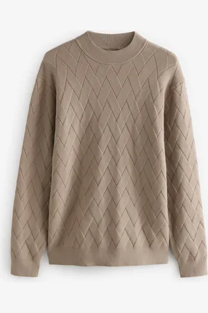 Next Regular Fit Soft Touch Premium Knitted Texture Crew JumperL
