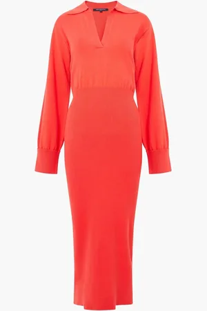French Connection Mozza Collared Midi Dresssmall