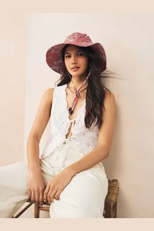 Next Wide Brim Bucket HatLille-Middel