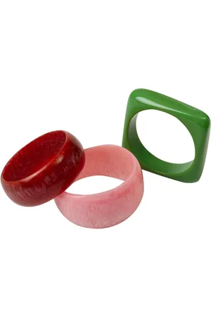 Bibi Bijoux Pink Chunky Bangles Seten
