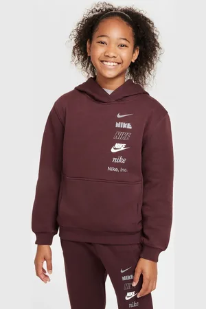 Nike Club Fleece Stack Logo Hættetrøje7 - 8 år (122 - 128cm)