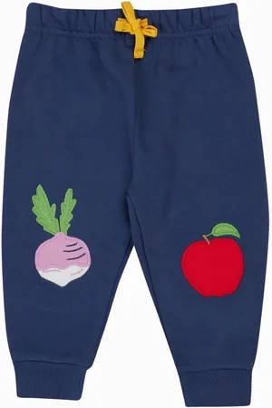 Frugi Baby Navy Character Crawlers Clothing 100% Organic Cotton Trousers6874cm