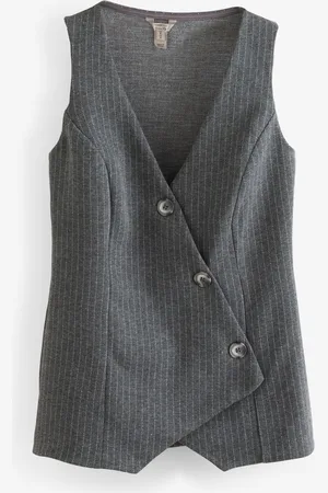 River Island Button Asymmetric Waistcoat44