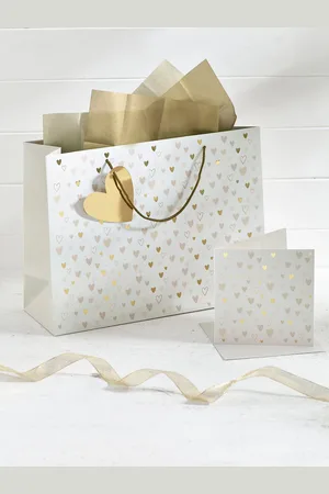 Next Hearts Gift Bag and Card SetEn