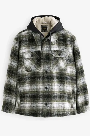 Next Check Hooded Borg Lined ShacketL