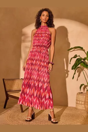Love & Roses Mesh Halterneck Maxi Dress46