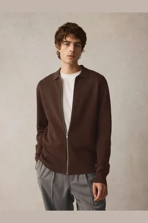 Next Regular Fit Cotton Rich Knit Zip-Through ShacketXXL