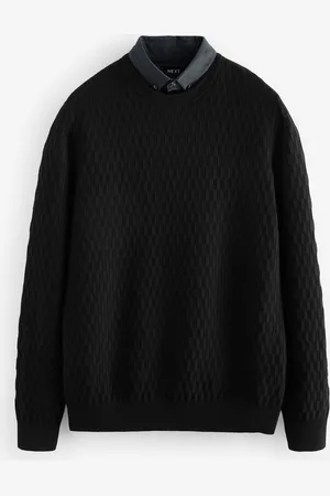 Next Regular 100% Cotton Mock Shirt JumperM