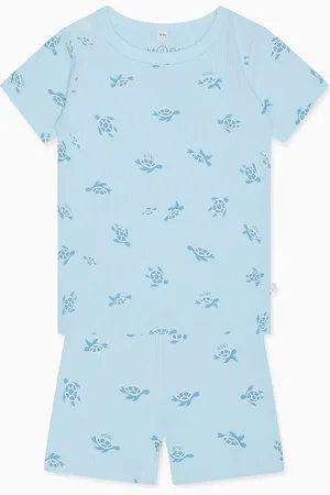 Mori Blue Turtles Short Pyjamas Set8086cm