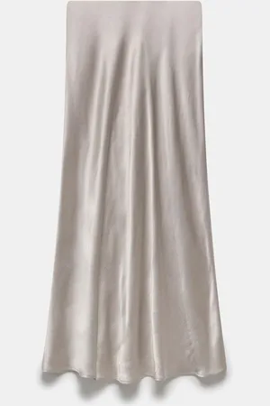 mint&berry Satin Slip Midi Nederdelemedium