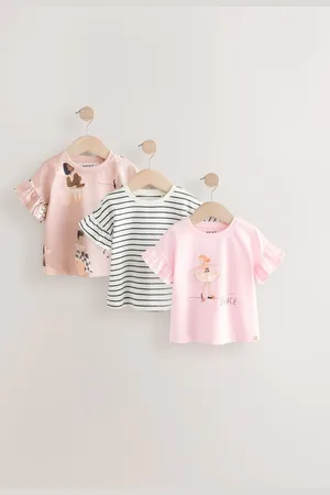 Next Short Sleeve 100% Cotton T-Shirts 3 Pack (3mths-7yrs)6 - 9 måneder (68 - 74cm)