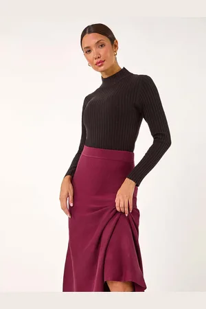 Roman Knitted Midi Stretch Skirt42