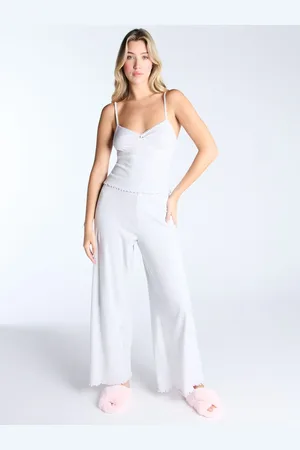 Boux Avenue Grey Marl Heart Pointelle Vest & Joggers Pyjamas Set