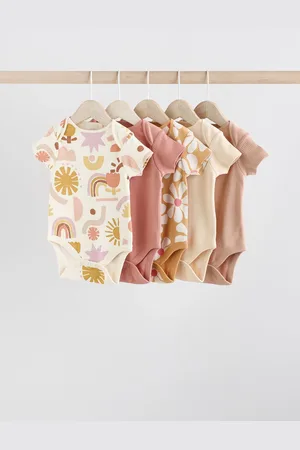 Next Baby Kortærmet 100% Bomuld Sparkedragt 5 Pakke6874cm