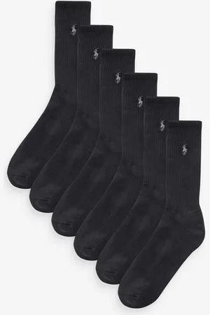 Ralph Lauren Pony Logo Ribbed Crew Socks 3 PackEn