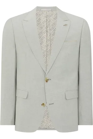 Remus Tapered Fit Linen-Blend Suit Jacket48r