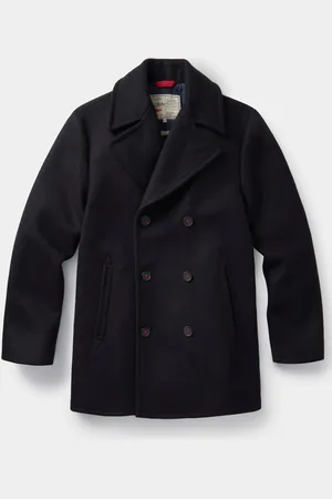 Aubin Blue Saltaire Wool PeacoatXXL