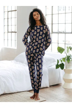 Chelsea Peers Cockapoo Print Crewneck Long Pyjama Set38
