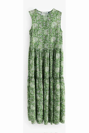 Baukjen Green Annmarie Sleeveless Printed Dress
