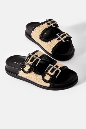 mint&berry Mal Raffia Sliders