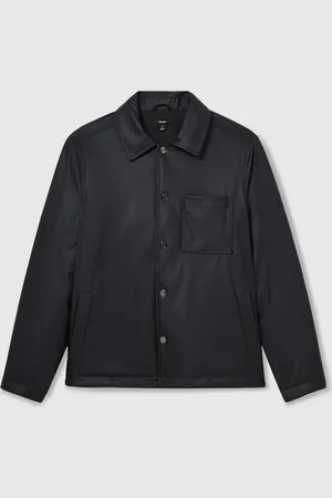 Reiss Hyde Padded Technical Press-Stud OvershirtL