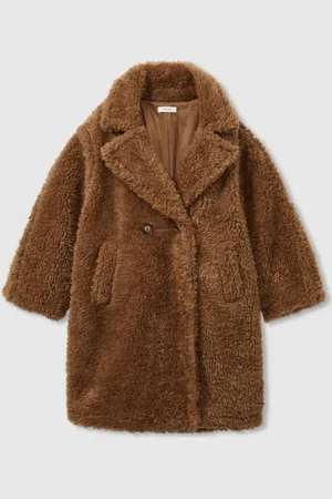 Reiss Darla Longline Teddy Coat with Wool8 - 9 år (128 - 134cm)