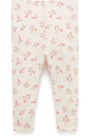 Purebaby Blomster Rib Leggings7480cm
