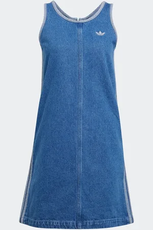 adidas 3 Stripw Denim 100% Bomuld KjoleX-Large