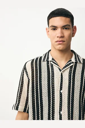 Next Crochet Stripe Short Sleeve ShirtStor