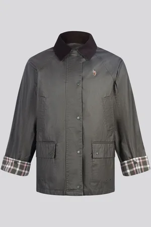 U.S. Polo Assn. U. S. Polo Assn. Womens Waxed 100% Cotton Short ParkaS
