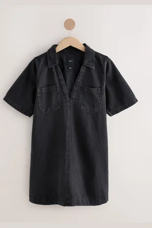 Next 100% bomuld forlomme Denim Mini Kjolelarge
